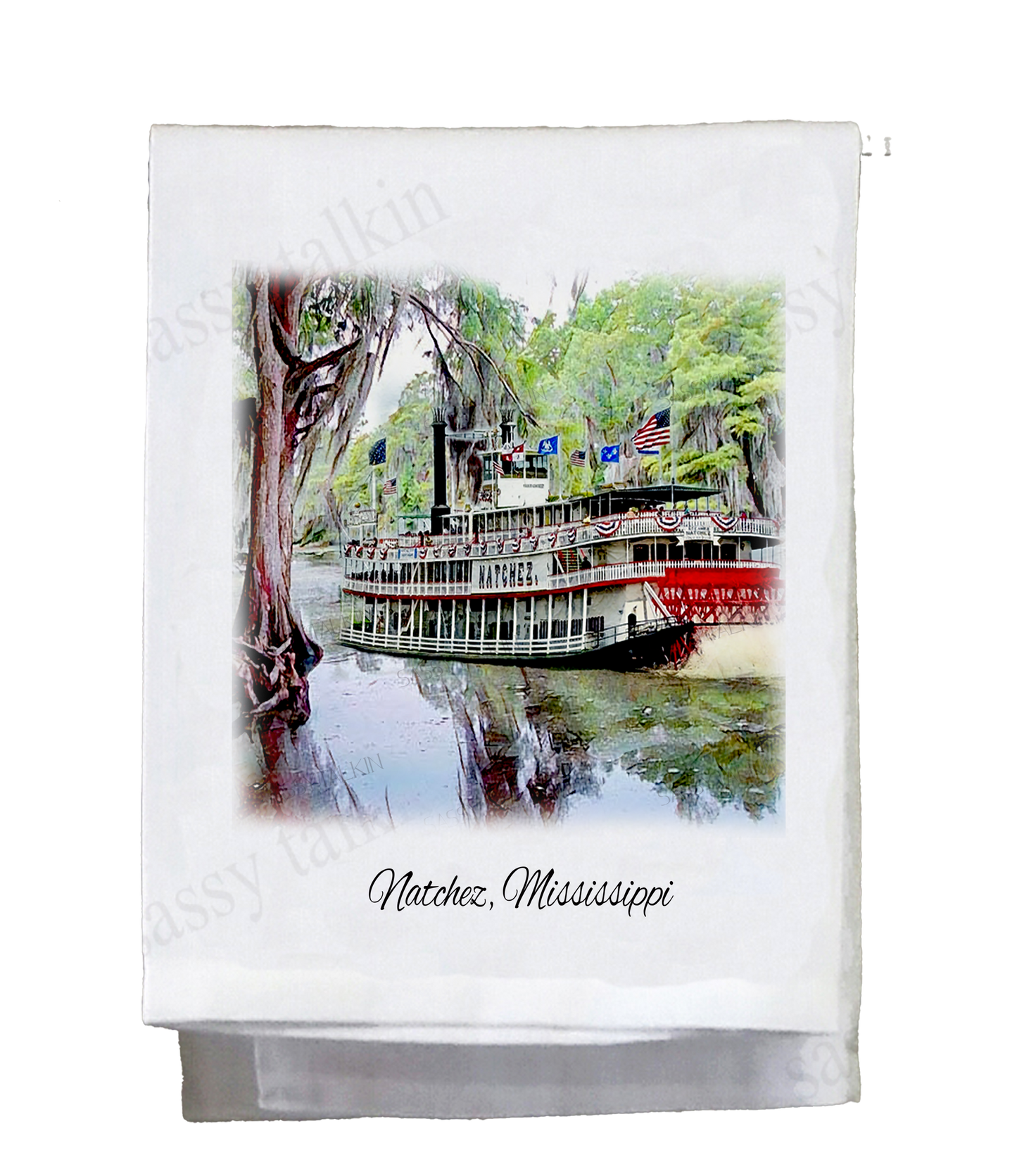 New Orleans, Louisiana, Dish Towel, Natchez
