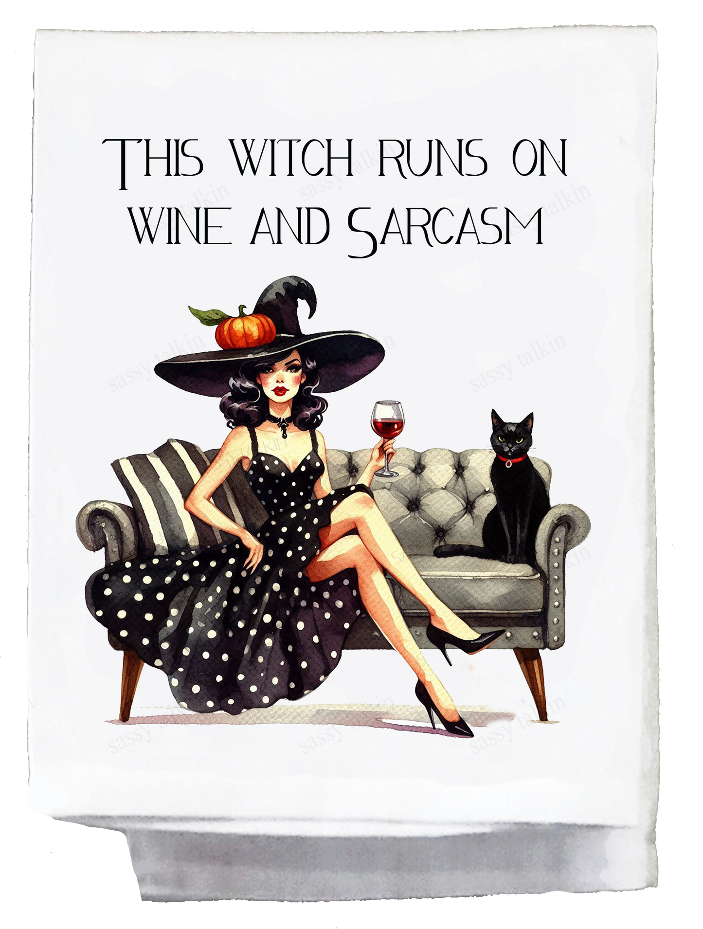 Sassy Girl, Halloween, This witch runs on wine