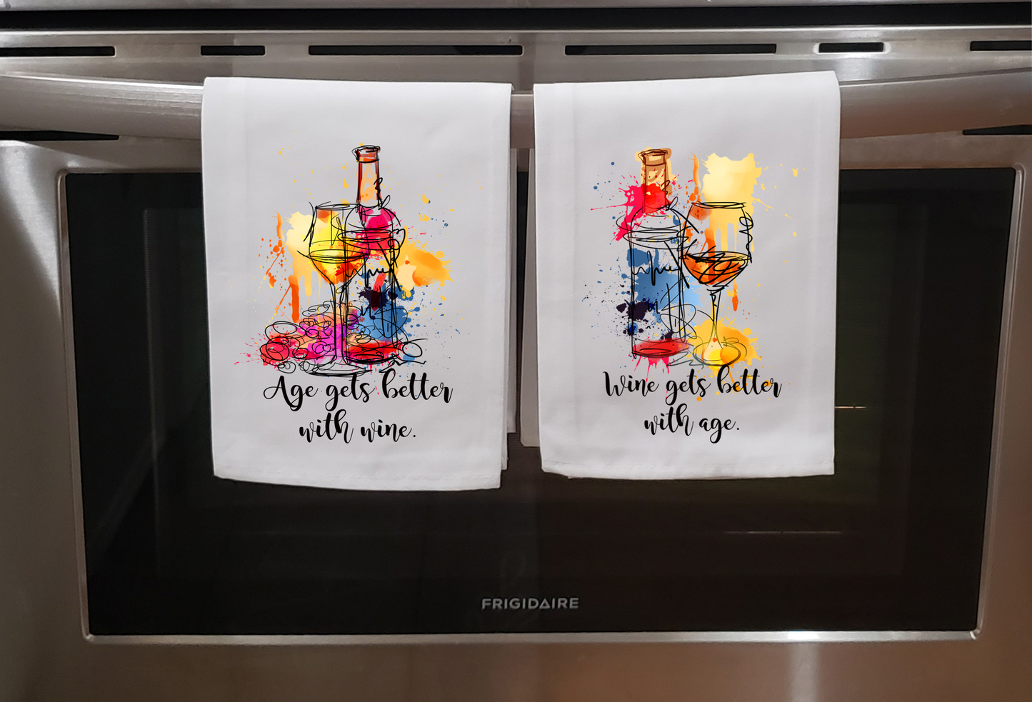 Alcohol, Dish Towel, Age gets better with wine or Wine gets better with age