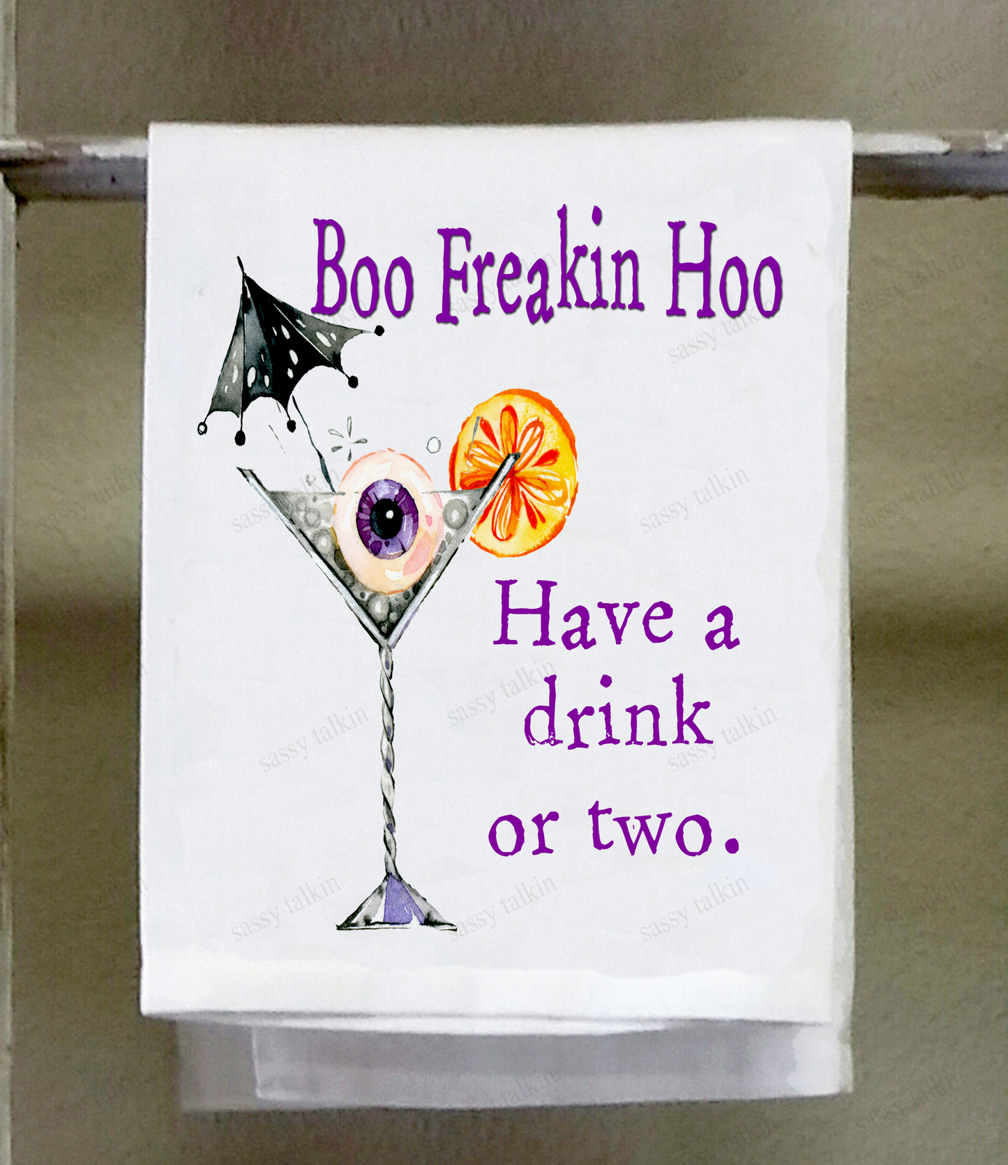 Dish Towel, Halloween, Boo Freakin Hoo