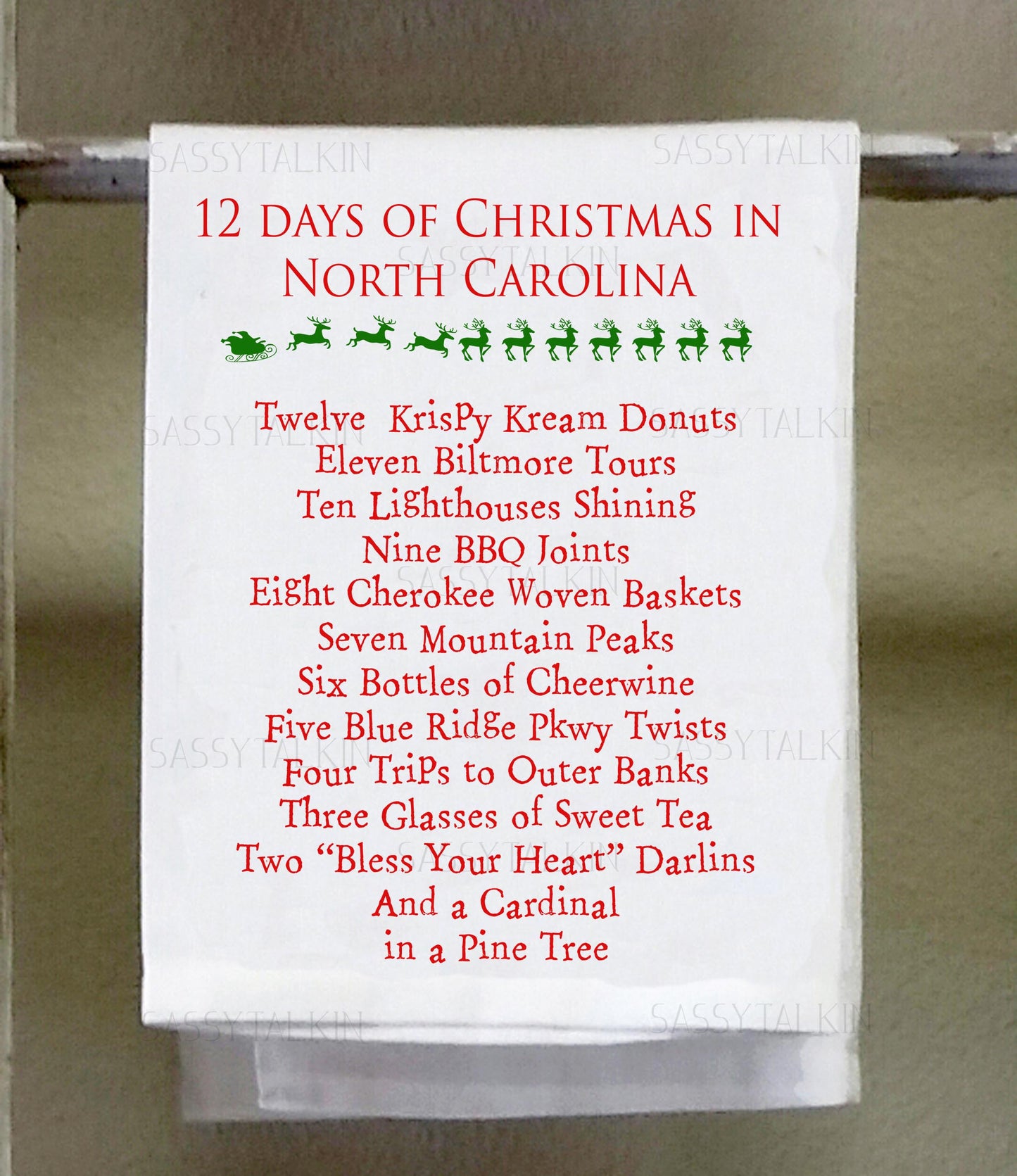 Christmas, 12 days of Christmas North Carolina