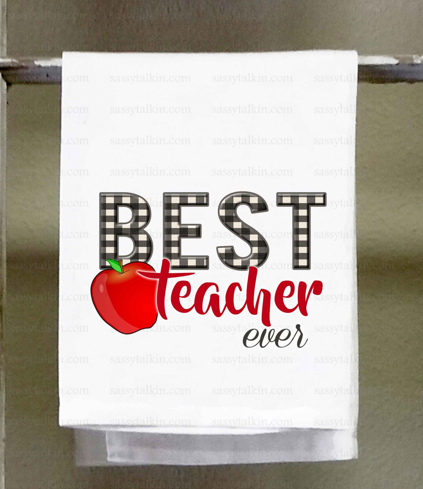 Teacher Dish Towel, Best Teacher Ever