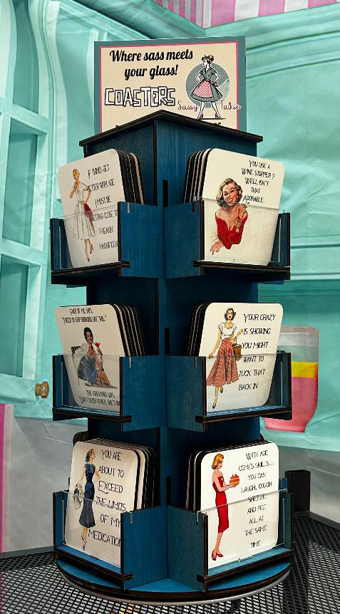 Coaster Display Unit and coasters