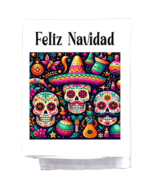 Mexican, Christmas, Dish Towel, Feliz Navidad