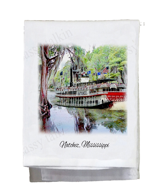 New Orleans, Louisiana, Dish Towel, Natchez
