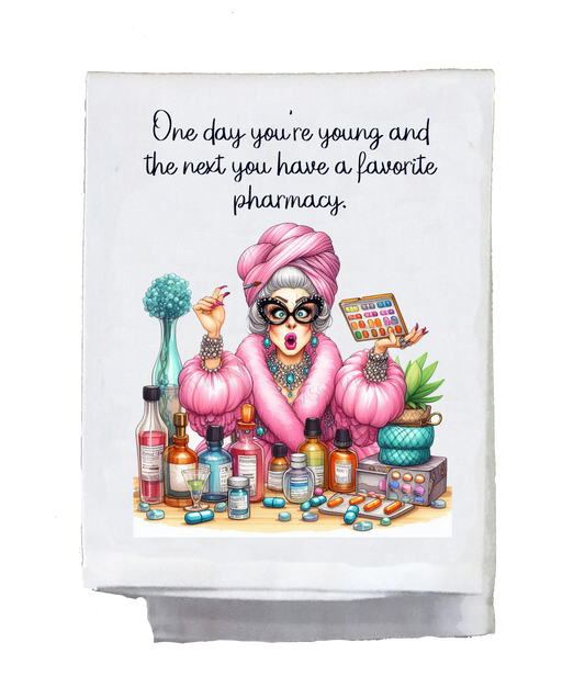 Sassy Grannie, Dish Towel, Favorite Pharmacy