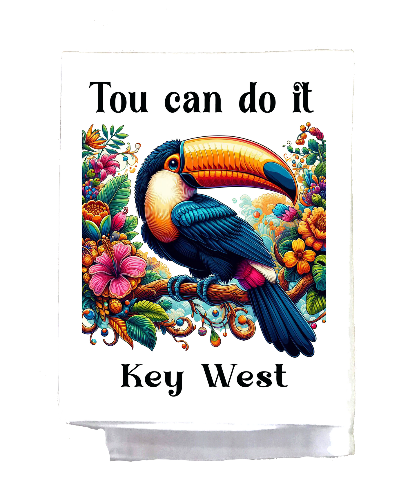 Mexican, Dish Towel, Toucan, Tou can do it