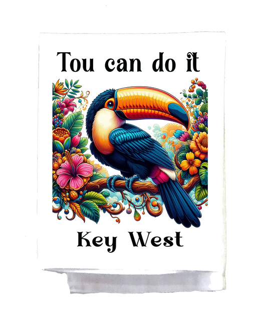 Mexican, Dish Towel, Toucan, Tou can do it