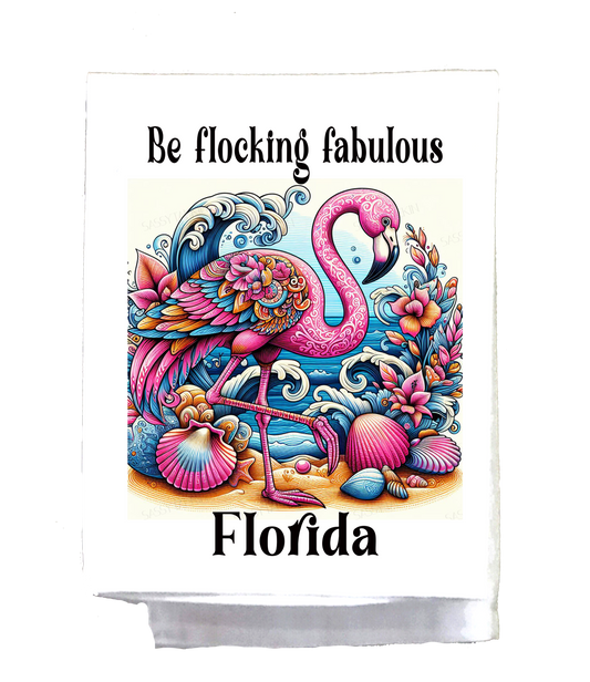 Mexican, Dish Towel, Flamingo, Be flocking fabulous