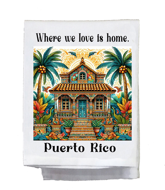 Mexican, Dish Towel, House, Where we love is home