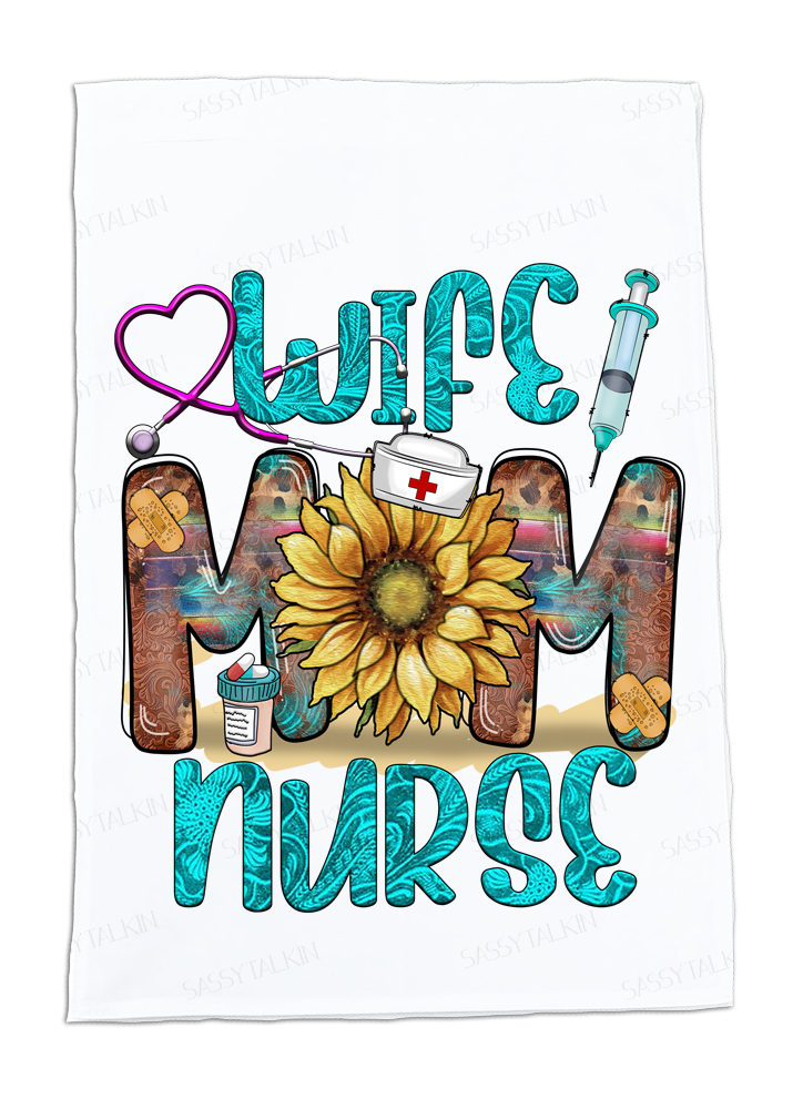 Occupation, Nurse, Sunflower Wife Mom Nurse