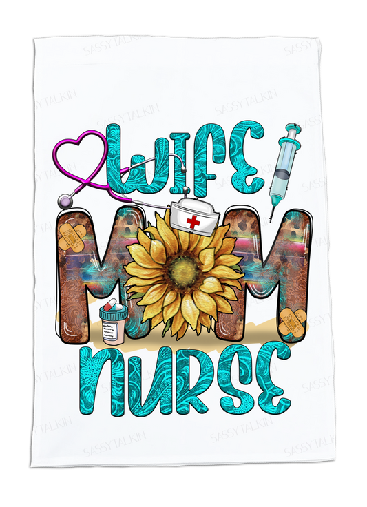 Occupation, Nurse, Sunflower Wife Mom Nurse