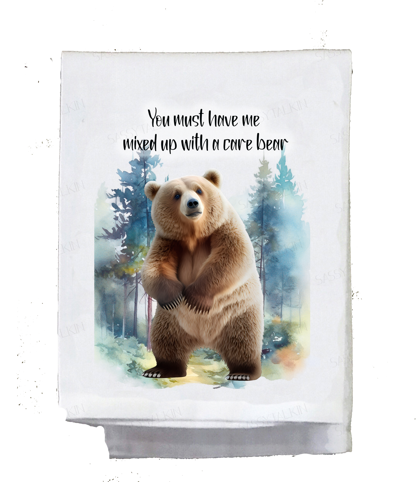 Mountains, Animal, Dish Towel, Sassy Bear set