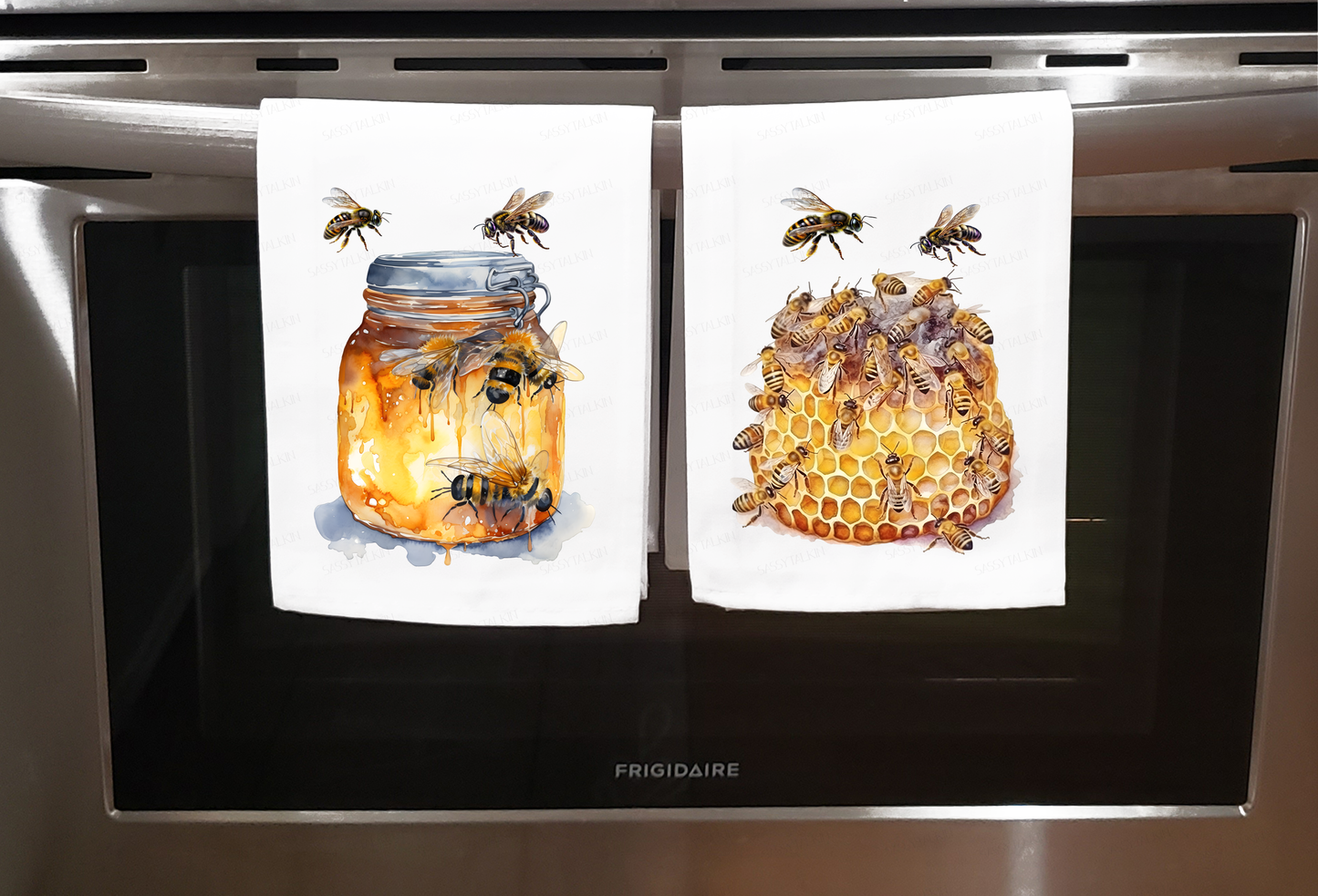 Bugs and Insects, Dish Towel, Bees and Honey