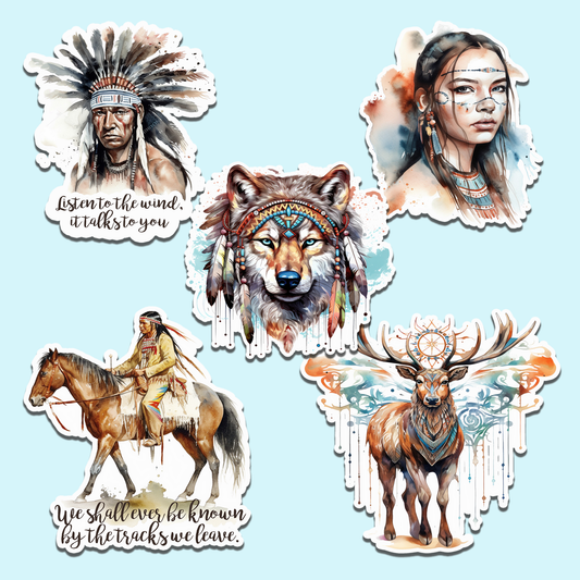 Stickers, Native American,