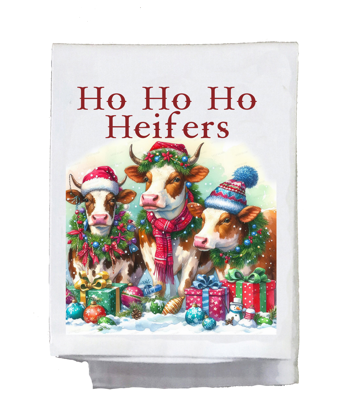 Christmas, Country, Cows, Ho Ho Ho Heifers