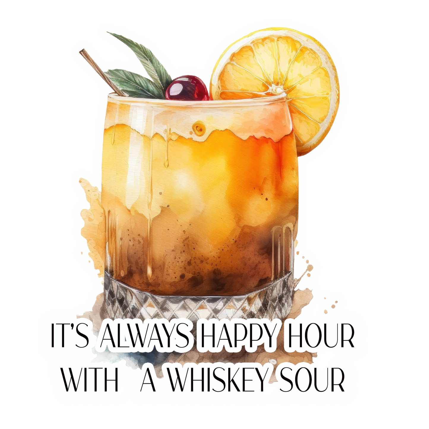 Alcohol Dish Towel, Whiskey Sour