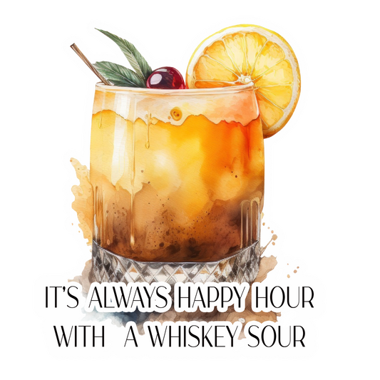 Alcohol Dish Towel, Whiskey Sour