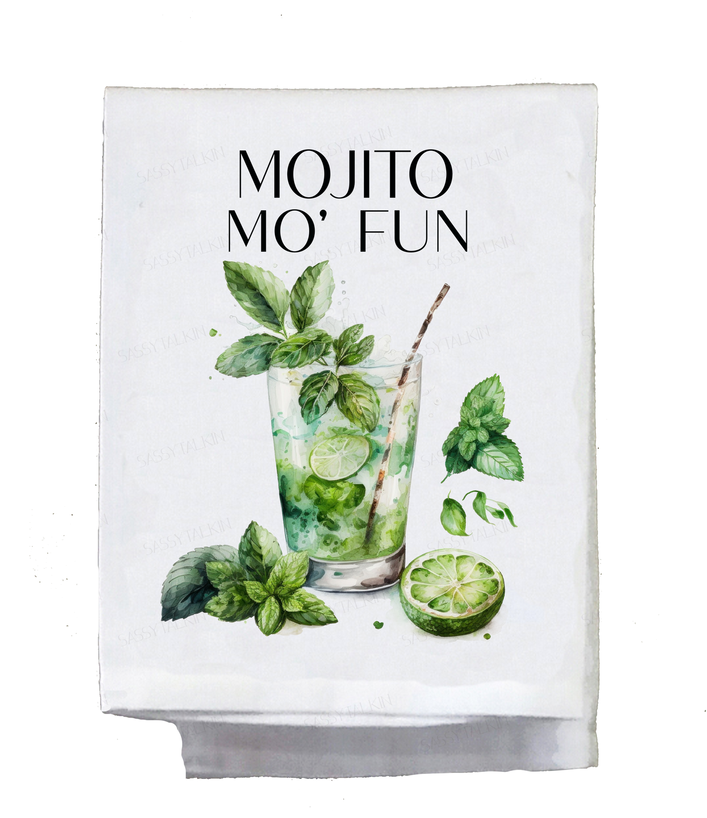 Alcohol Dish Towel, Mojito Mo Fun