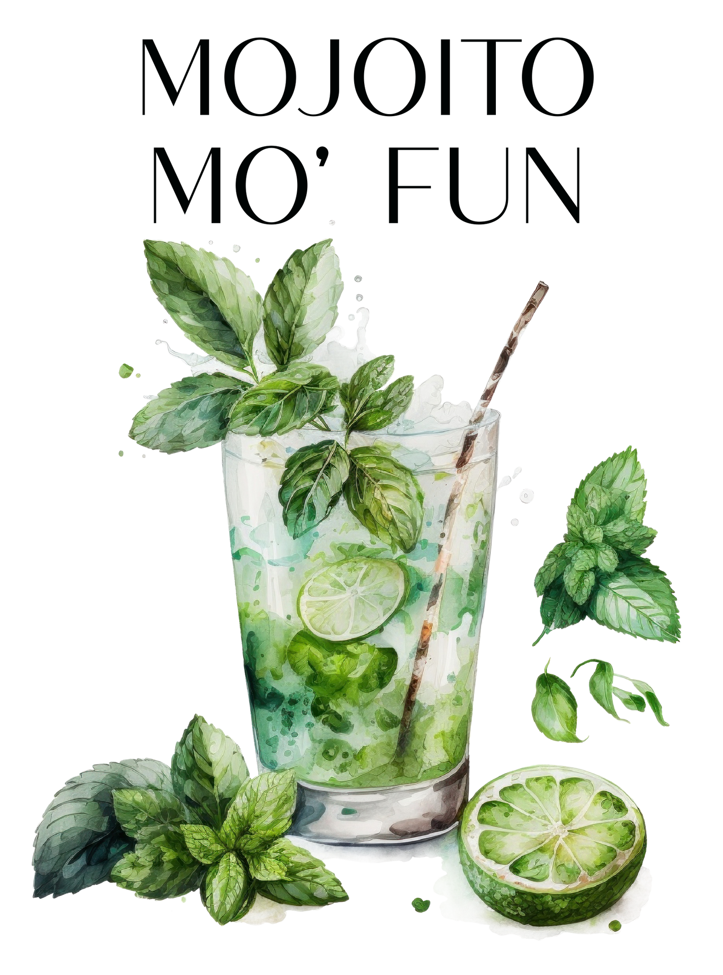 Alcohol Dish Towel, Mojito Mo Fun