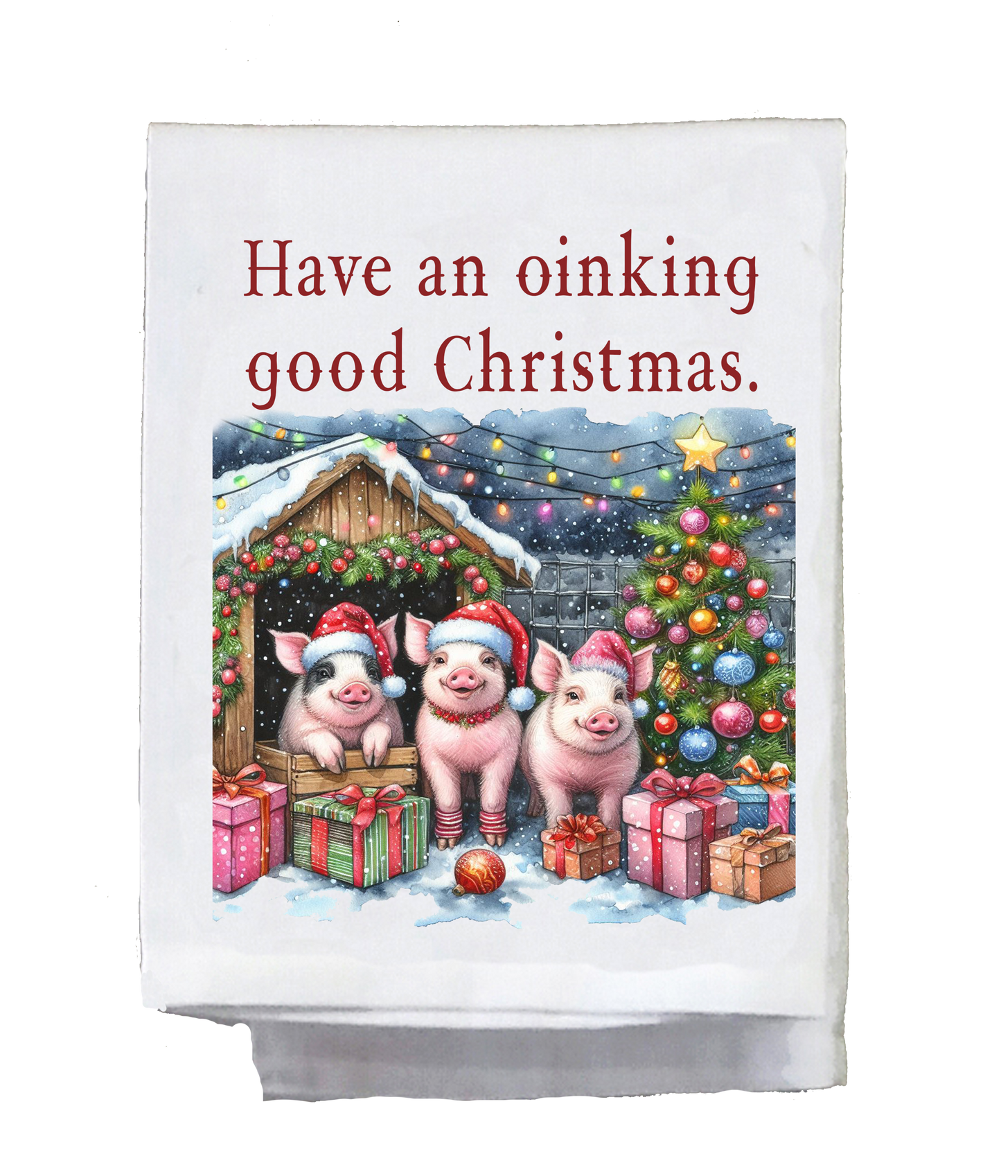 Christmas, Country, Pigs, Have an oinking good Christmas