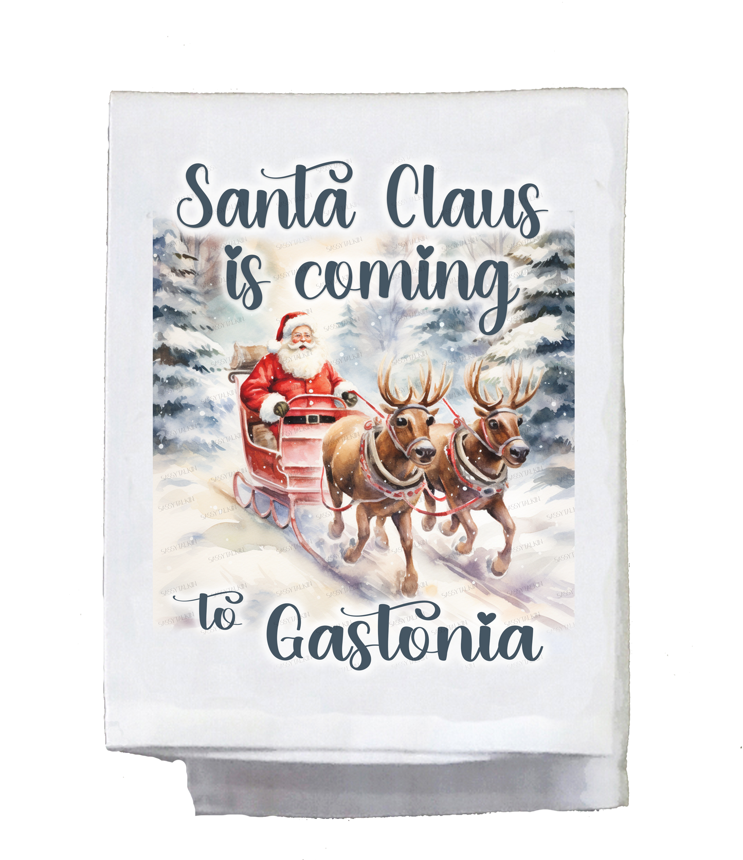 Christmas, Vintage, Santa Claus is coming to.... your town