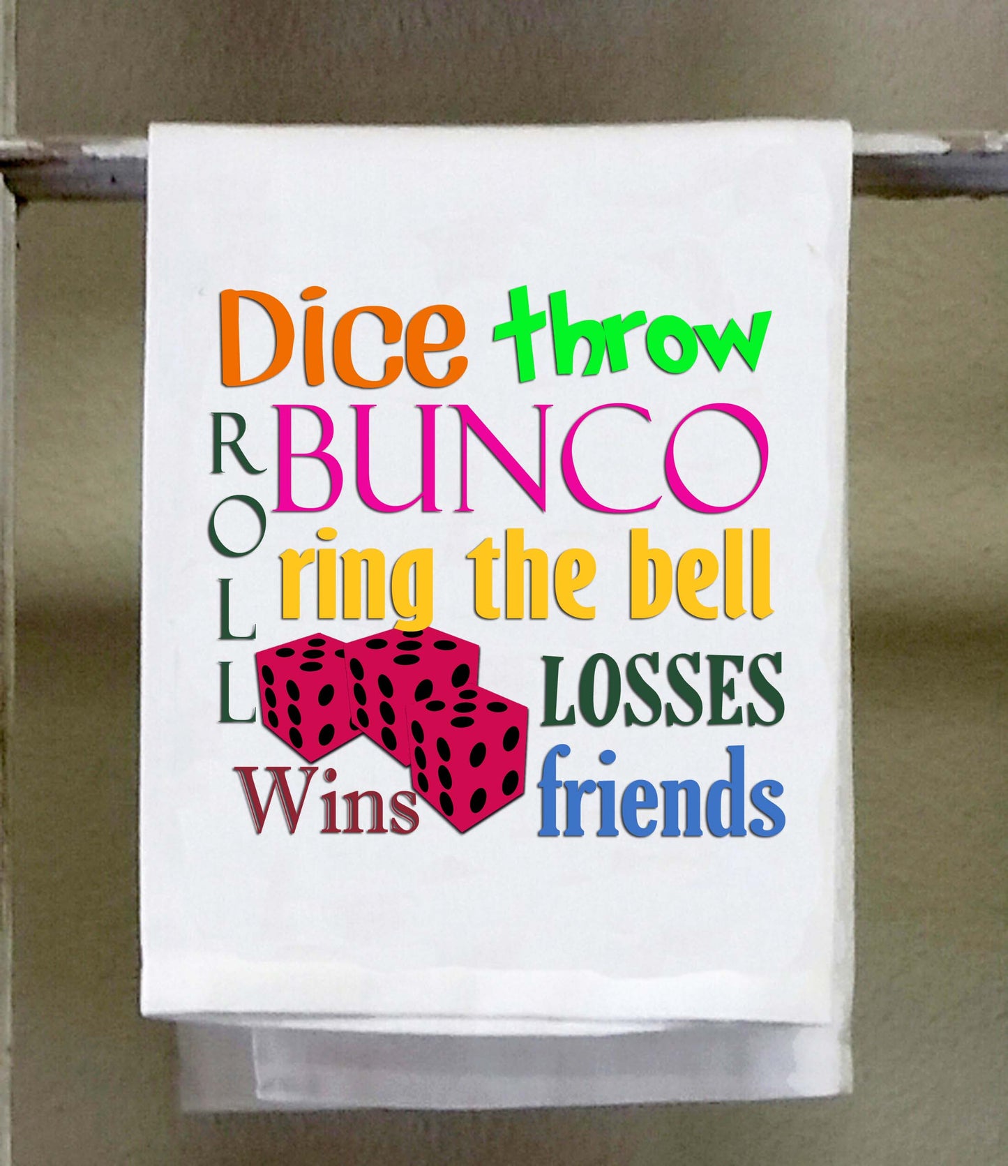 Dish Towel, Misc, Bunco Words