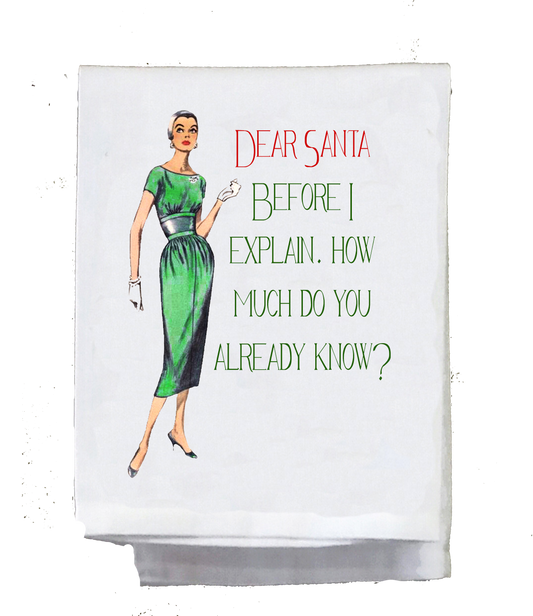 Sassy Girl, Christmas, Dear Santa Before I explain