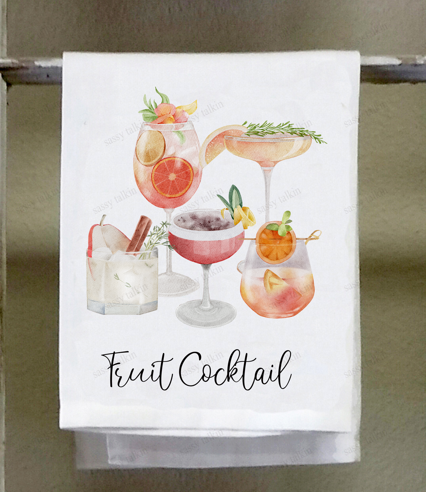 Alcohol, Dish Towel, Fuit Cocktail