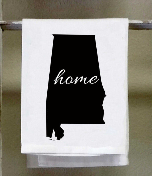 Home Alabama State Kitchen Towel, Dish Towel, white decorative , choose color from color chart