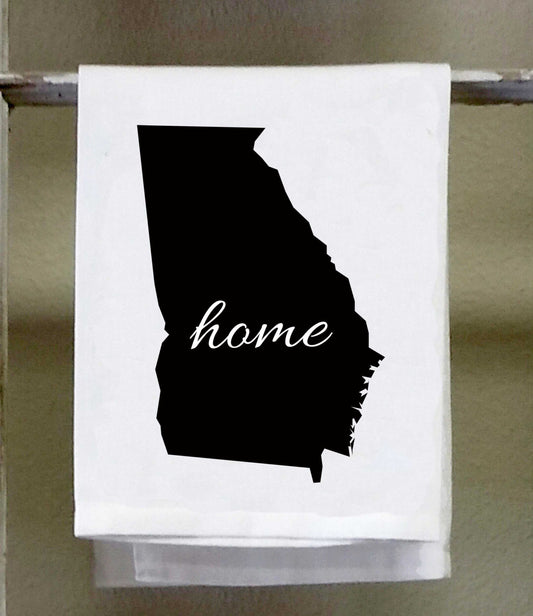 Home Georgia State Kitchen Towel, Dish Towel, white decorative , choose color from color chart