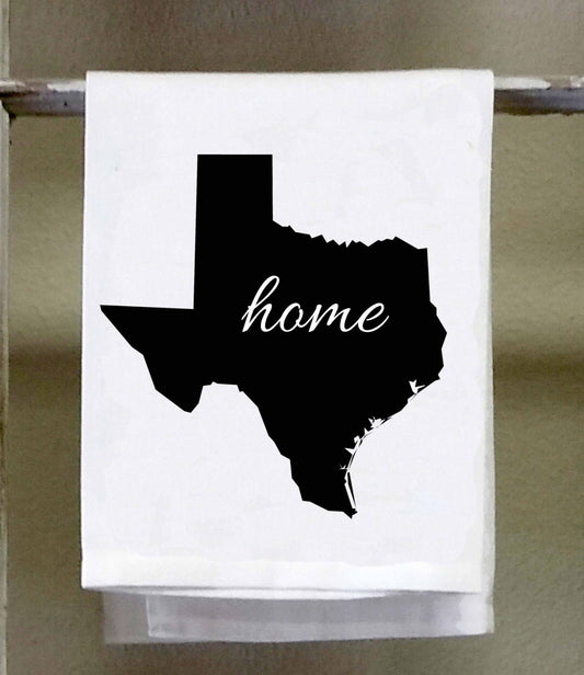 Home Texas State Kitchen Towel, Dish Towel, white decorative , choose color from color chart