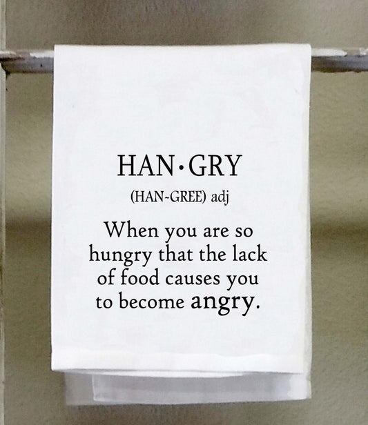 Kitchen Towel, Hangry Dish Towel