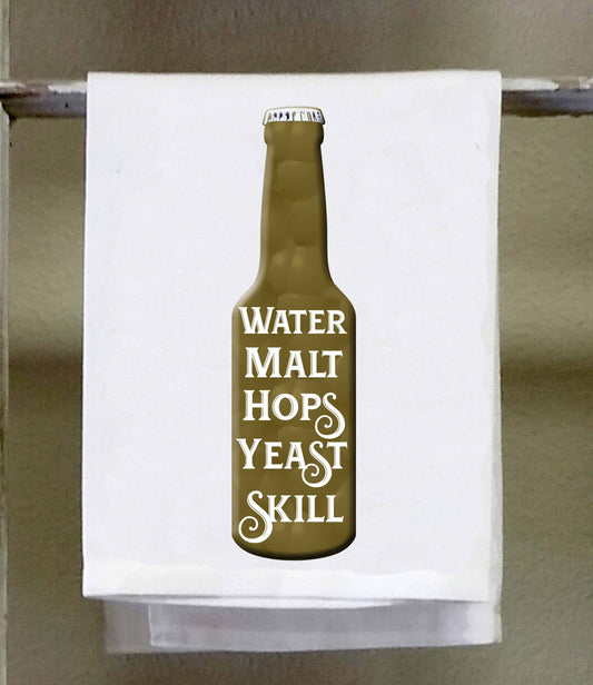 Water Malt Hops Yeast Skill, Dish Towel