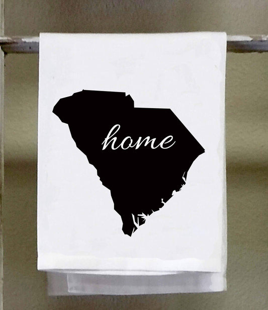 Home South Carolina State Kitchen Towel, Dish Towel, white decorative , choose color from color chart