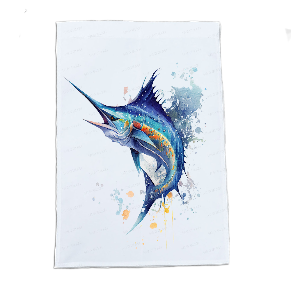 Fish, Dish Towel, Marlin