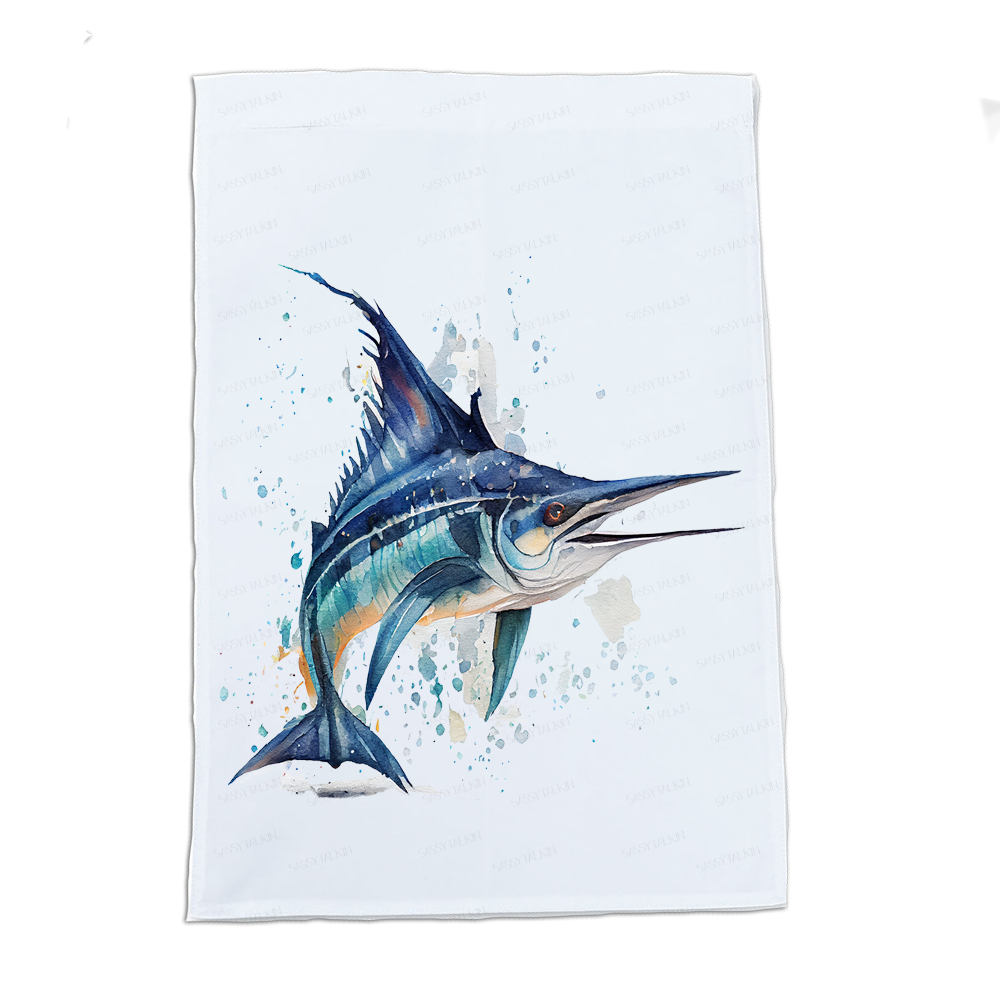 Fish, Dish Towel, Marlin