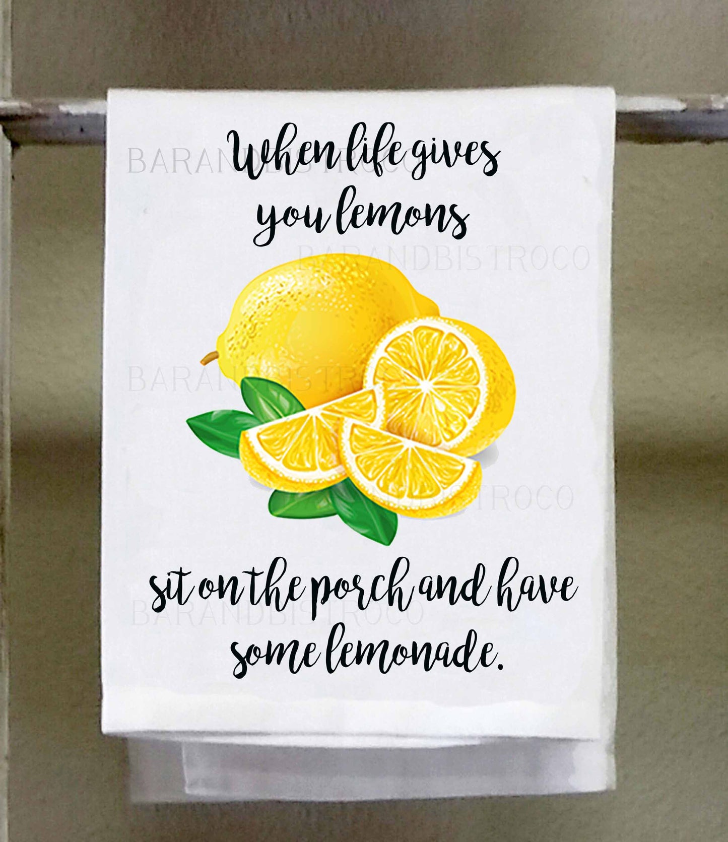 Country Dish Towel, When life gives you lemons